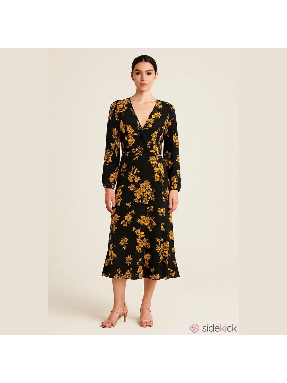 Grade & Gather Floral Dress, SZ S,